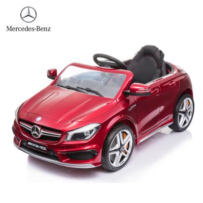 China Ride On Toy Mercedes Benz CLA45 Kids Ride On Car Plastic Kids Car Vehicle With Remote Control for sale