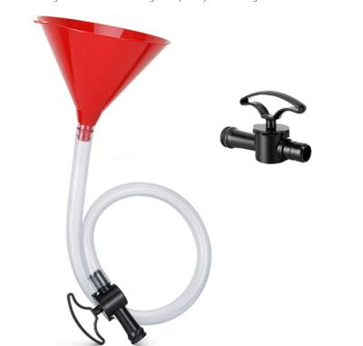 China Beautiful Newest Colorful Valve Design Beer Bong Funnel With Valve, 2.5 Feet (30 Inches) Of Free Bend Tube And Leakproof for sale