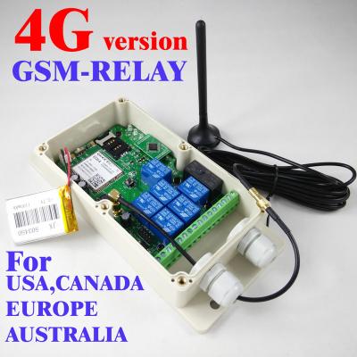 China AUTO GSM relay remote switch box (4G version, seven relay output) for sale