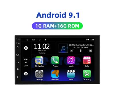 China Universal GPS Radio 9.1 System 7 Inch 2 Din Car Player GPS Navigation Android with WIFI Car Video for sale