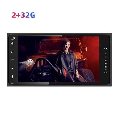 China Gps 7Inch Android 9.1 Full Touch Screen Wifi Music Fm Din Android Dual Head Unit In Dash Car Automotive High Quality DVD Player for sale