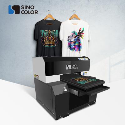 China Garment Shops Hot Selling A2/A3 Two i1600 Heads 2400dpi 2 Minutes For One T Shirt Inkjet DTG High Resolution Digital T Shirt Printer for sale