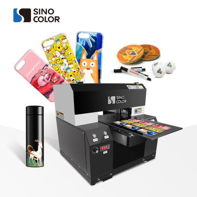 China SinoColor A2 42*60cm Multifunctional Home Use High Quality Plastic Leather PVC Inkjet Digital UV Flatbed Machine Printing For Acrylic for sale