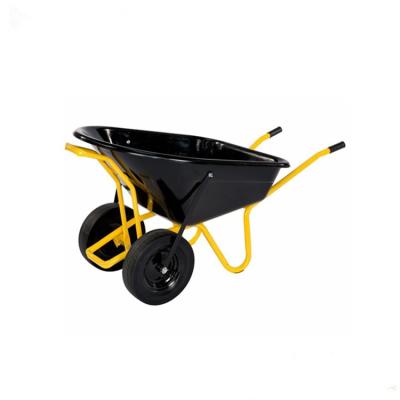 China Double Wheels Easy Movable Plastic Tray Wheel Barrow for sale