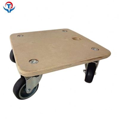 China China Transport Platform Industrial Transport Moving Wooden Car Tow Dolly for sale