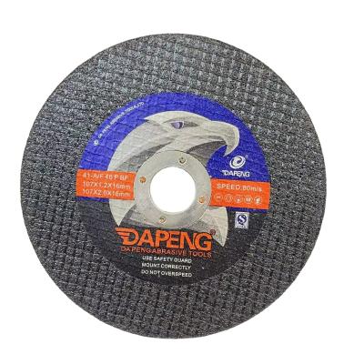 Chine DAPENG Stainless Steel Cutting Wheel 4 Inch 107*1.2*16 Mm Disc Abrasive Metal for Cuting à vendre