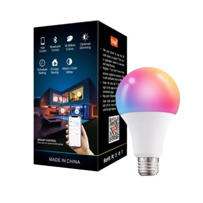 China Eco-friendly Smart Mobile Phone Control Home Decoration Light RGB Smart Bulb for sale