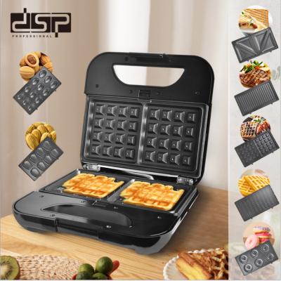 China Multifunctional Household Household Breakfast 7 In 1waffle Machine Grill Toaster Sandwich Maker Toaster for sale