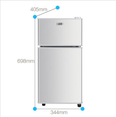 China Single-temperature Dorms Accessories Freezer Refrigerator Home Refrigerator Double Door for sale