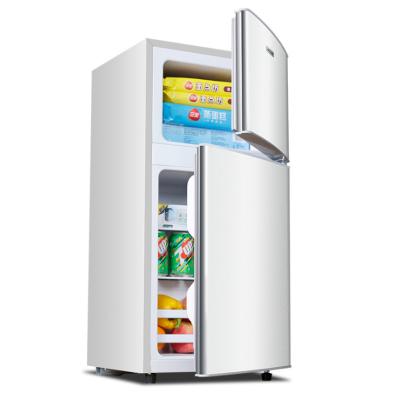 China Single-temperature household student dormitory hotel fridge thermostat 2 door refrigerator for home for sale