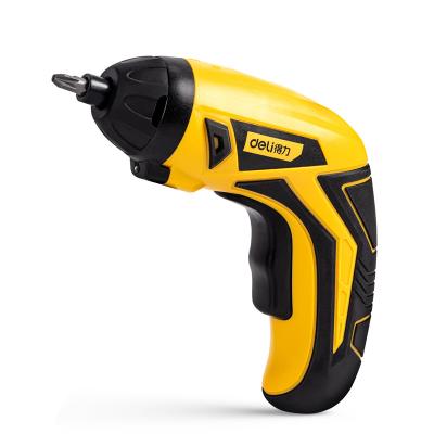 China Home Maintenance 3.6v DC Lithium Battery Yellow Electric Screwdriver Set Mini Electric Drill for sale