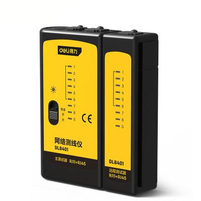 China Network Cable RJ11+RJ45 Network Cable Tester The Latest High Quality Yellow And Black Network Tester for sale