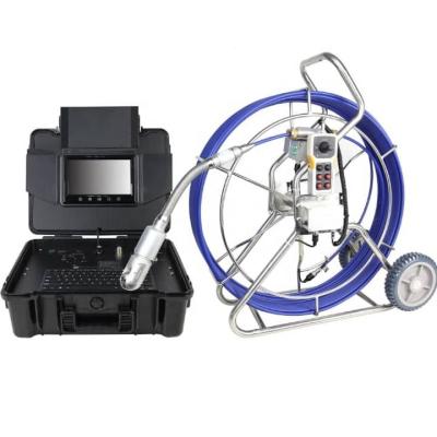 China Waterproof / Waterproof Sewer Pipeline Inspection Camera With Waterproof Camera 60m Cable Wheel Pan Tilt Camera for sale