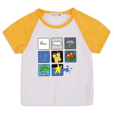 China High quality 2022 new summer boy sweater T-shirts children's clothing cotton casual cartoon anti-shrink fabric for sale