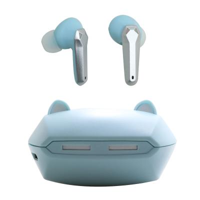 China 10 meters new design wireless earbud cat earphone tws long sport battery with charging cases for sale