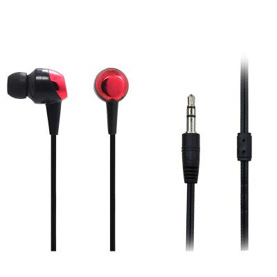 China cheap bulk In-ear 3.5MM MIC black handfree headphones cell phones earphone wired for sale