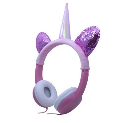 China Cute Animal Headband Shape Custom Wired Headphones Without MIC Wire Headset For Supermarkets for sale