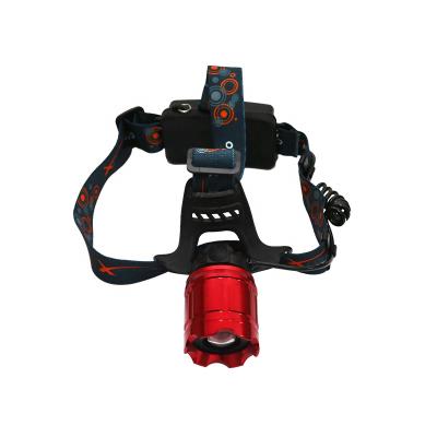 China Zoom 18650 High Power Red Laser Mine Lamp Torch OEM Headlight Higher Led Zoom T6 Rechargeable For Bike for sale