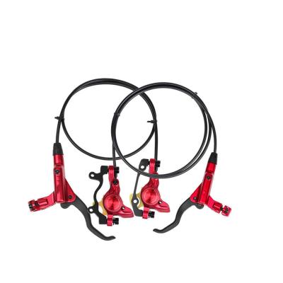 China Hot Selling Mountain Bikes Hydraulic Brake Set Bicycle 4 Piston , Disc Brake Hydraulic Bicycle Brake for sale