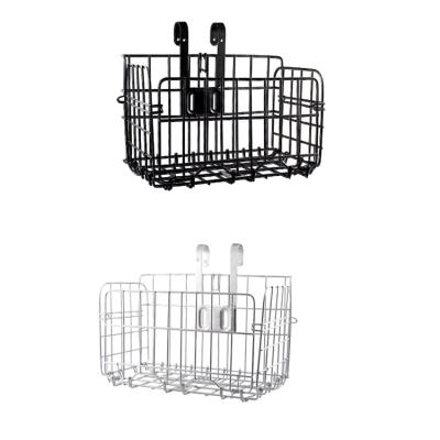 China Quick Release Metal Basket For Recycling Bicycle Front Foldable Bike Basket for sale