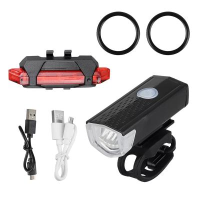 China Silicon + Plastic + LED Factory Price Customizable Chargeable Bicycle Led Headlight For Bicycle for sale