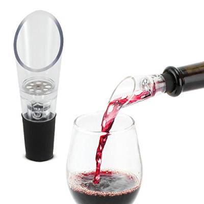 China Disposable Premium Quick Aerating Wine Pourer Aerator With Stainless Steel Filter for sale