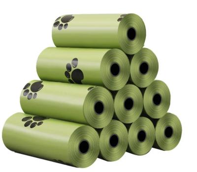 China YURUI Disposable Eco Friendly Waste Bag Degradable Dog Poop Bio Bags In Rolls for sale