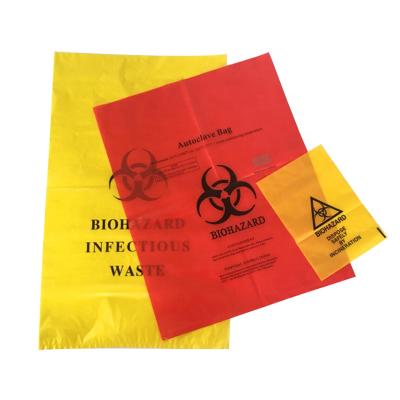 China Large Disposable Heavy Duty Red Medical Autoclave Medical Biohazard Waste Bag for sale