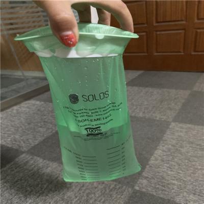 China Portable Disposable Bag Medical Air Travel Air Sickness Pe Plastic Disposable Vomit Bag With Valve LDPE Plastic Safe For Medicine Preservation for sale