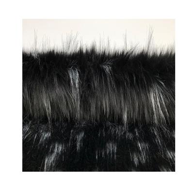 China Auto Upholstery 1700-3000g/m 50-90mm Faux 100%Polyester Raccoon Fur for sale