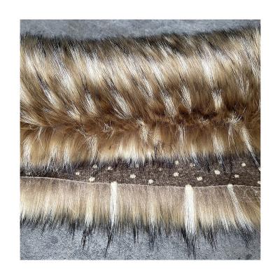 China 1500-2500g/m High Quality Auto Jacquard Upholstery Faux Fur Fabric Artificial Fox Fur Cheap Price for sale