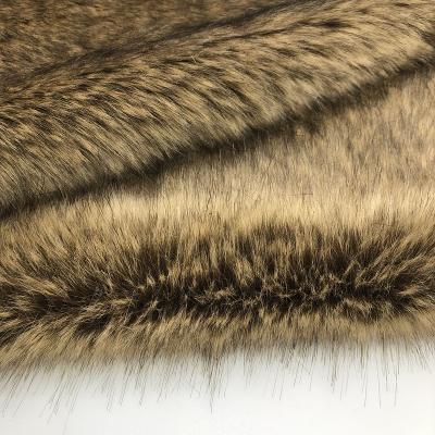 China Auto Hot Sale Upholstery Fake Dog Fur Fabric Running Shaoxing Plush Dyed Pointed Fur Running Fabric for sale