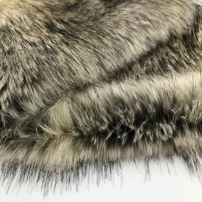 China Wholesale High Quality Auto Upholstery Artificial Fur Fabric,Brown Dyed Pointed Fur,Dog Fur Fabric for sale