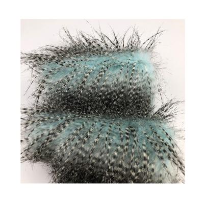 China Auto Upholstery The Fullest Running Fur Fabric Multicolor Artificial Fur Fabric From The Peacock Wool for sale