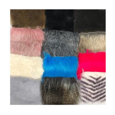 China 2020 New Fashion Upholstery Stock Lot Faux Fur Fabric Plush Auto Clothing Fabric for sale