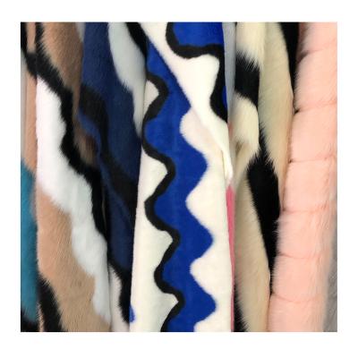 China Wholesale auto upholstery inventory of new jacquard artificial fur fabrics, long pile collar artificial fur fabrics for sale