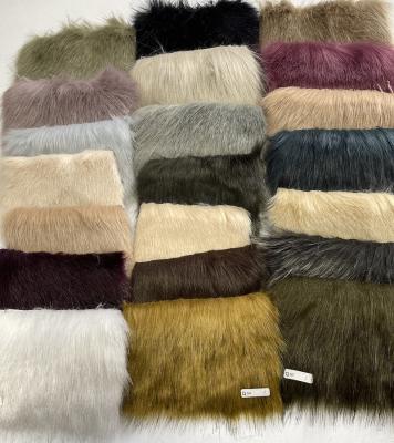 China Mixed types of fur fabrics auto upholstery in stock are wholesale sold at one kilogram price, for sale