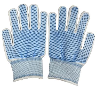 China Various comfortable and breathable features of PVC dotted gloves can be customized, with good anti-slip effect for sale