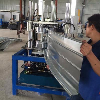 China standing seam roof panel curving machine standing seam metal roof curved roll forming machine for sale