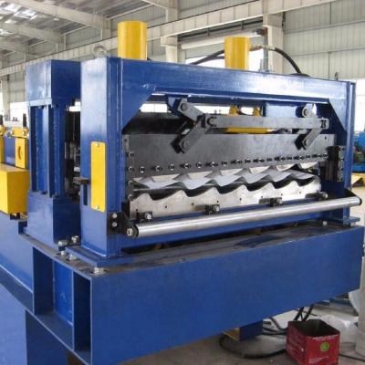 China PLC control metal tile making machine step tile roll forming machine glazed tile machine for sale