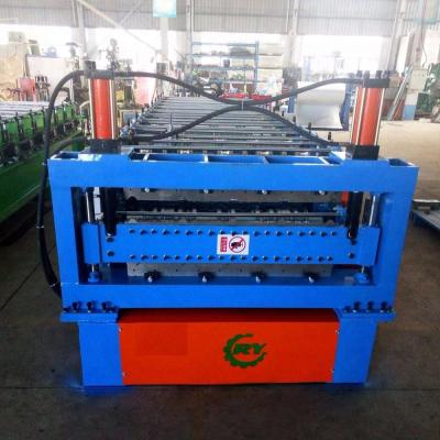 China Dual layer roof panel machine duplex layer roll forming machine for sale