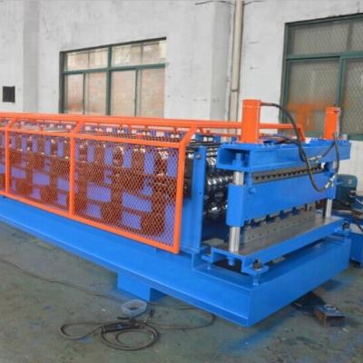 China Hot sale Double layer roll forming machine douplex roof panel machine  for steel building for sale