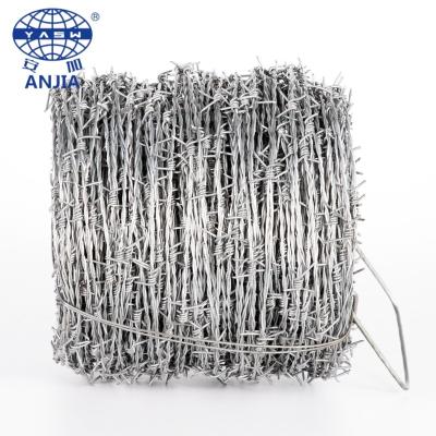 China Fence Mesh Hot dipped galvanized customized specification Barbed wire iron wire coil for animals barbed wire for sale