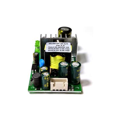 China Dual Output Open Frame 20W DC/DC 5V1.5A 4.2V3A Open Frame Power Supply for sale