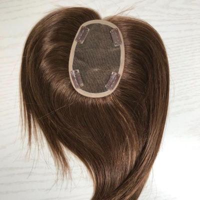 China Women Natural Straight Hair Topper For Thin Hair Loss Less Alopecia Hair Replacements Baldness Medical Wig for sale