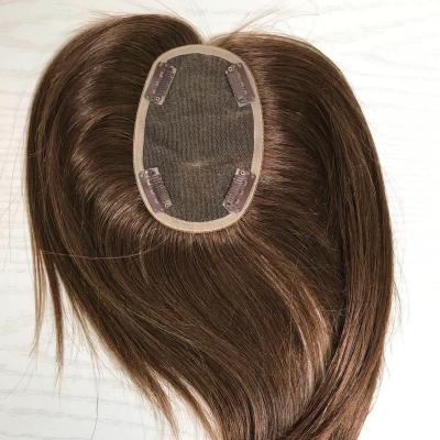 China Women Natural Straight Hair Topper For Thin Hair Loss Less Alopecia Replacements Baldness Medical Wig for sale