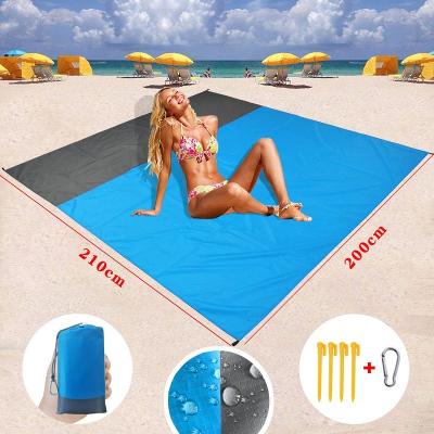 China Outdoor Camping Hiking Traveling Waterproof Beach Mat Sand Proof Picnic Blankets for Travel, 210*200cm Portable Oversized Lightweight Camping, Hiking for sale