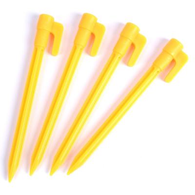 China 14.5cm Tent Peg For Outdoor Camping Nails Durable Wholesale Plastic Outdoor Camping Rise Displacement Accessories for sale