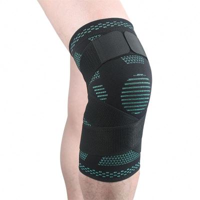 China Protect Nylon Knee Brace Support Compression Knee With Strap Sleeve For Tennis Cycling Running Rise for sale