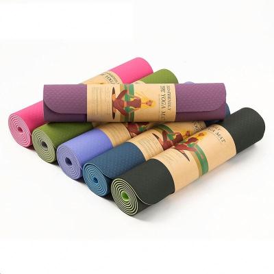 China Yoga Mat For Gymnastics Pilates Tape Mat Non-Slip Eco Friendly 6mm Outdoor Sports Yoga Tape Mat for sale